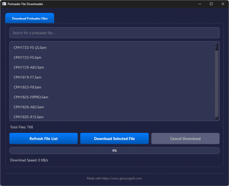 Preloader Files