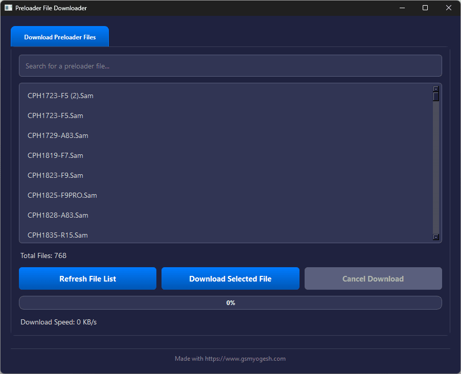 Preloader Files